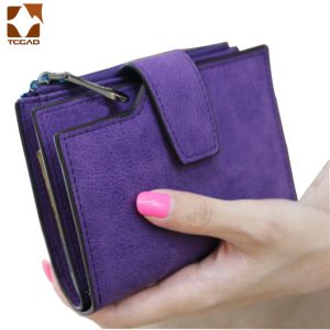 Women's Leather Short Wallet Small Coin Sac Femme Fashion Wallet