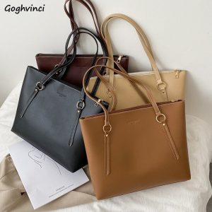 Women Zipper Large Capacity Casual Totes Popular Solid Fashion Tender Luxury Handbags