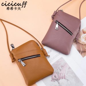Women Shoulder Messenger Crossbody Bags & Handbags Designer Leather Phone Bag