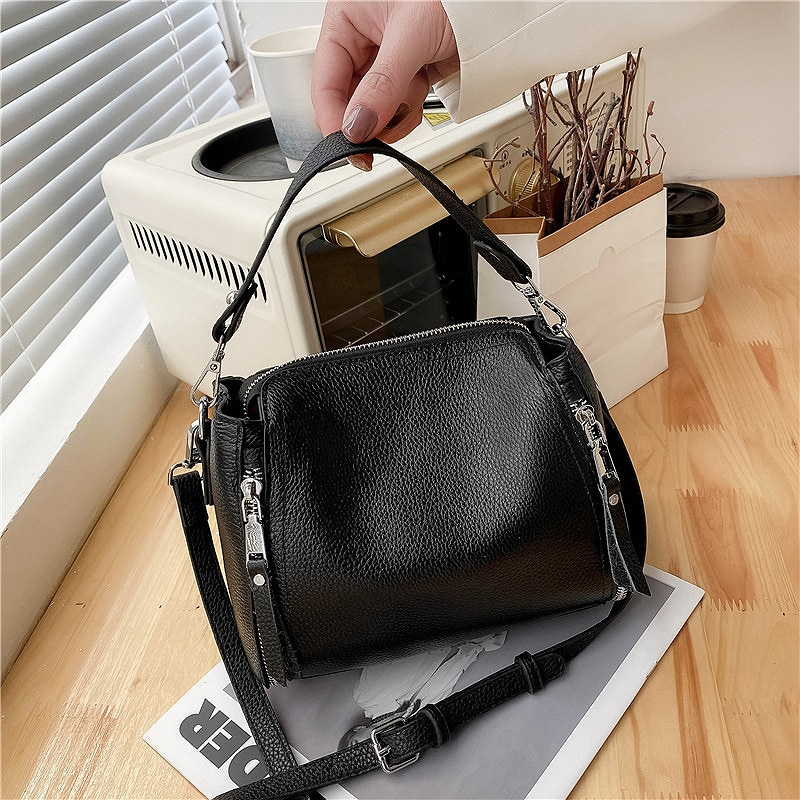 Designers Women Messenger Bags Females Bucket Bag Leather Crossbody Shoulder Bag