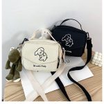 Ladies Fashion Canvas Small Square Multifunctional One-shoulder  Bag
