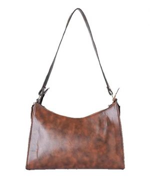 Casual Underarm Urban Women’s Handbag Fashion Women's Shoulder Bag Retro PU Leather Underarm Bag Casual Women Handbags Solid Color Zipper Mini Messenger Bag