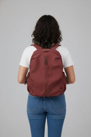 Lovshy Unisex Daily Use Backpack With Zipper Closure mr
