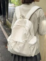 Lovshy Trendy Solid Color Lightweight College Travel Backpack